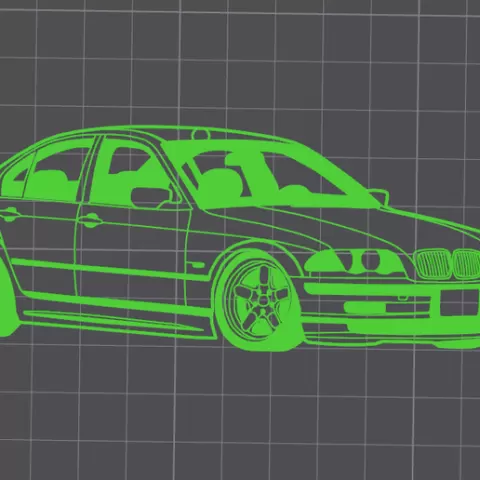 BMW E46 Sedan Stance Mirror Hanger