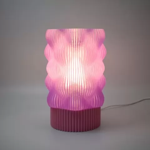 Bubble wavy lamp