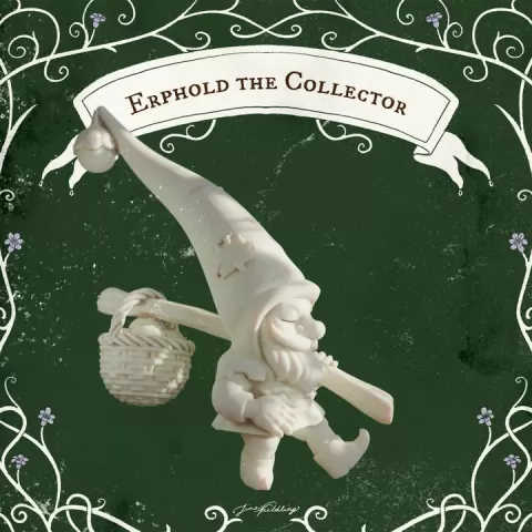 Gnome Collector - Gnomes of the Whistling Woods 3D File Logo 3D by Tine Fieldling