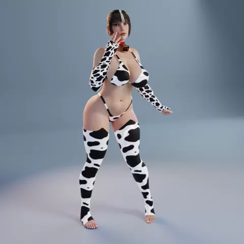 Josie - Milkmaid / Cowgirl - presupported - QB Works by QB Works