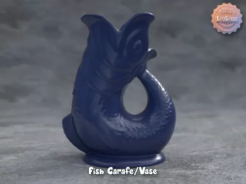 Fish Carafe/Vase (No Supports!)