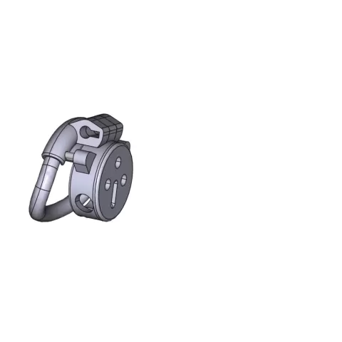 Male Chastity Device-Flat, with Reverse Pegging