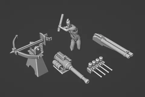 Gaslands Post Apocalyptic Weapon Set