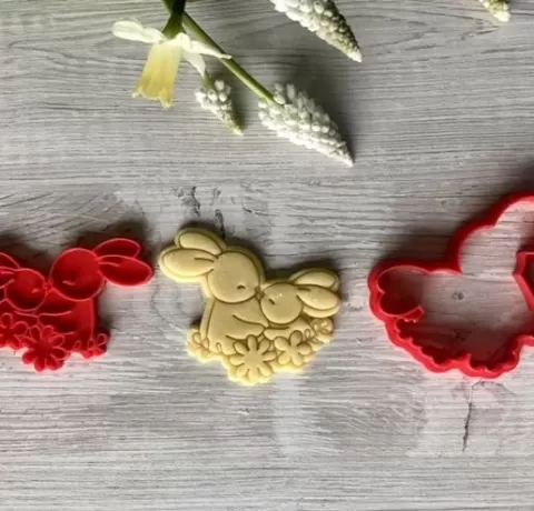 bunnies easter cookie cutter