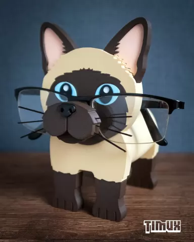 SIAMESE CAT GLASSES HOLDER
