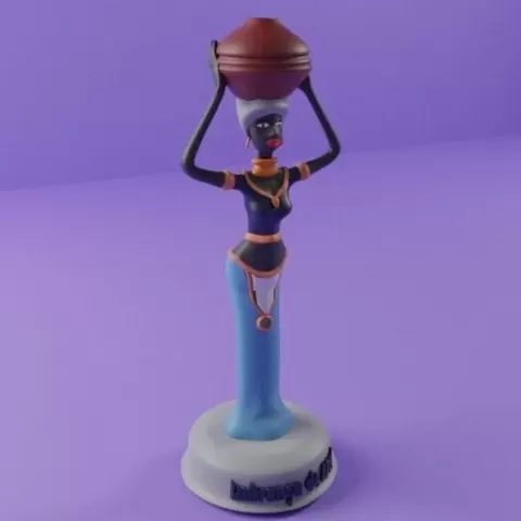 African statue model 1