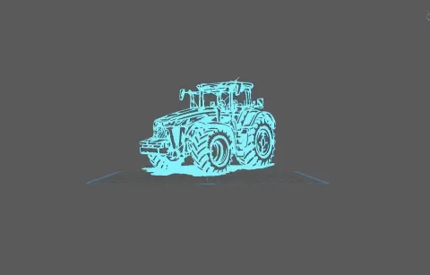 Tractor - John Deere 8R Wall Art