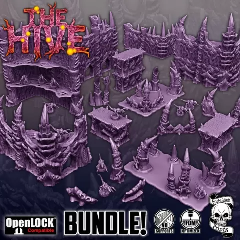The Hive - Bug Ruins BUNDLE! Set by Forbidden Prints