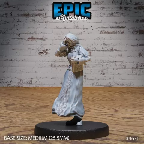 Possessed Nun / Fighting Priestess / Holy Soldier / Heavenly High Guardian / Religious Order Warrior / Holy Cleric Soldier / Divine Magic Healer / Mysterious Encounter by Epic-Miniatures