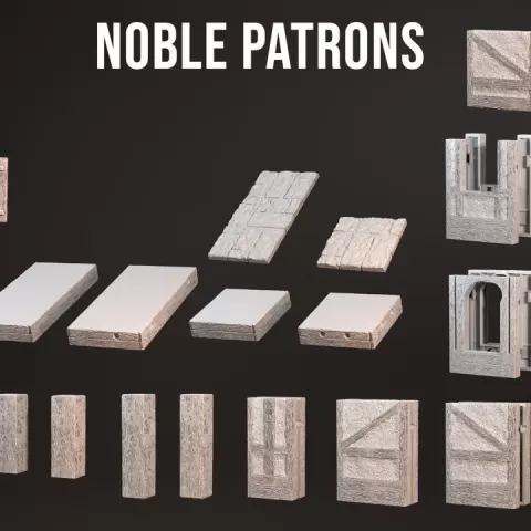 24-07 cottage walls and half/quarter stone floors - noble patrons by RP Archive