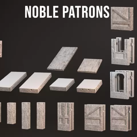 24-06 Wood walls and half/quarter floors - noble patrons by RP Archive