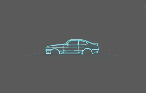 Ford - Capri 1985 Wall Art