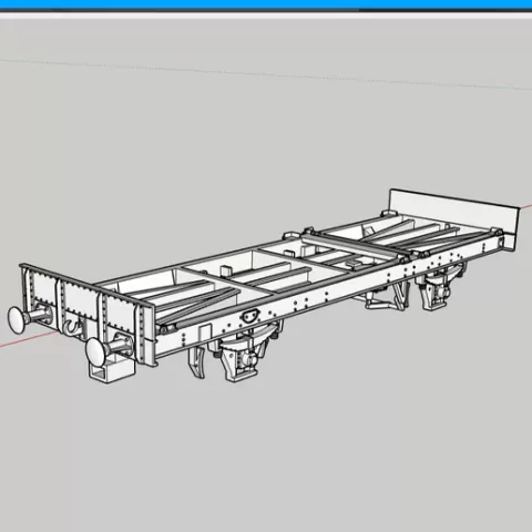 Oo Gauge Conflat P - Model Railway Wagon