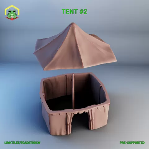 Tent #2 - STL - RPG MINIATURE