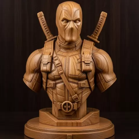 Superhero Deadpool bust Marvel character - Ha333aP