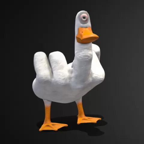 DUCK YOU STATUE