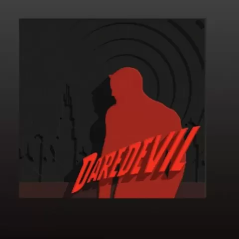 Daredevil three dimensional 3d poster square