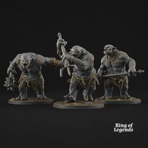 3x Trolls of the cave variations | Goblins of The Cave | Ring of Legends by Davale Games ©