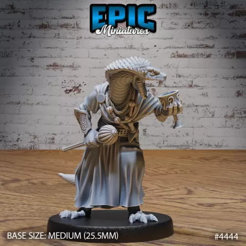 Serpent Folk Noble / Snake Soldier / Serpentfolk Beast / Sand Dune Reptile / Desert Monster Encounter by Epic-Miniatures