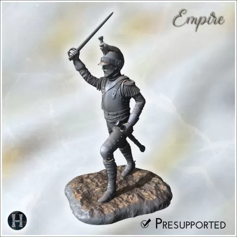 Cuirassier Napoleonic soldier 1 - Napoleonic era Wars Historical Eagles France 1st 32mm 28mm 20mm 15mm by Hartolia Miniatures