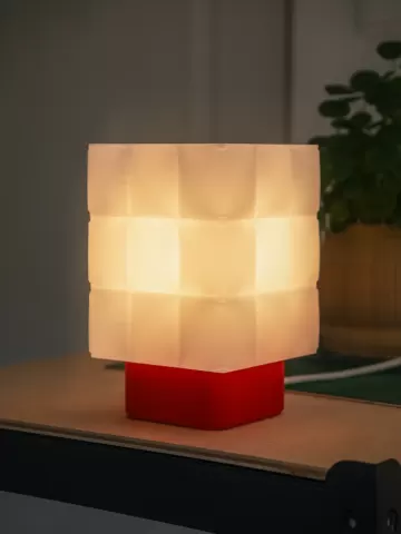 Square Puffer Lamp