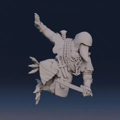 Shoebill Stork B by vector.miniatures