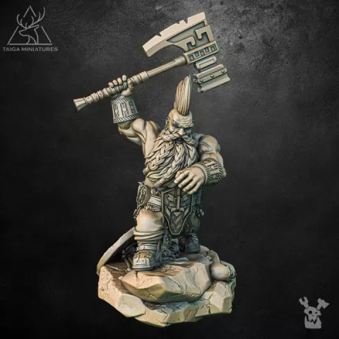 Botrek the Dwarf by Taiga Miniatures