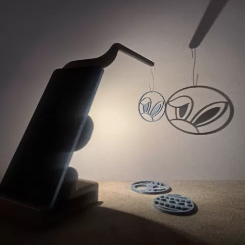 Shadow Projection Phone Stand – Easter Edition