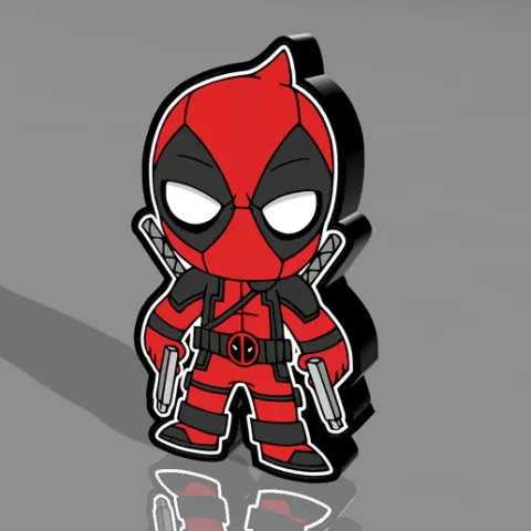 Chibi deadpool lightbox