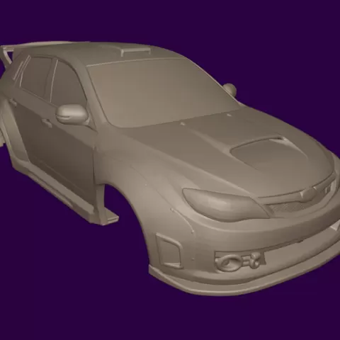 RC BODY Subaru WRX STI Hatchback WIDEBODY 1:10 and 1:50