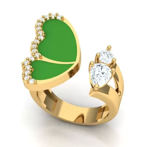 Butterfly wing ring