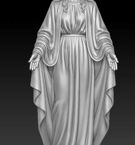MARY STATUE 3D PRINT MODEL
