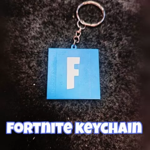 fortnite logo keychain