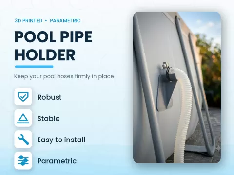 Parametric Pool Pipe Holder