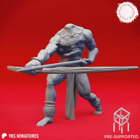 Blemmye - Archer - Tabletop Miniature (Pre-Supported)