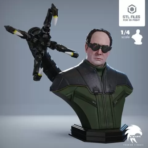 Dr. Octopus - Premium Bust Line for 3d printing