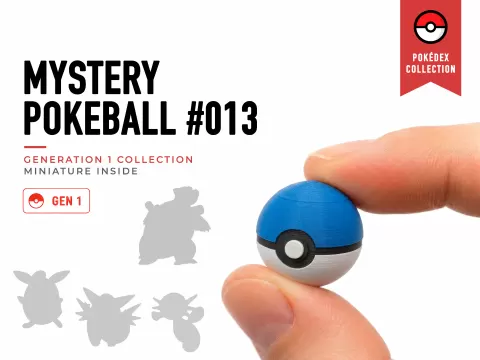 Tiny Mystery Pokeball 013 - Mini Pokemon Series