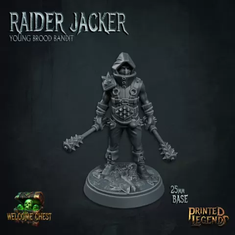 Raider Jacker 01 (25mm Base) by Printed Legends