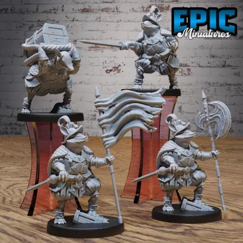 Armadillo Conquistador Set / Wild Animal Warrior / Mystical Claw Beast / Brave Shell Fighter / New World Encounter by Epic-Miniatures