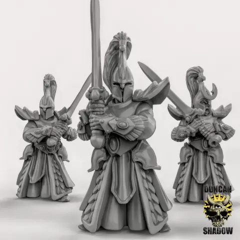 High Elf Sword Masters (pre supported) by Duncan Shadow