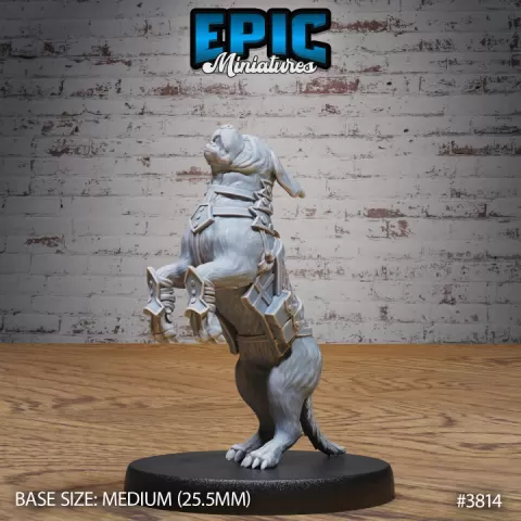 Raid Dog Jumping / New World Hound / War Animal / Siege Servant / Weredog Creature / Were Canine / Dogfolk by Epic-Miniatures
