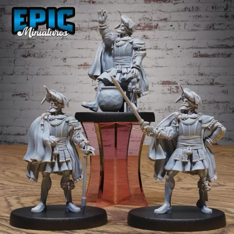 Conquest Leader Set / New World Warrior / Noble Human / Brave Fighter / Kings Infantry / Mysterious Guard by Epic-Miniatures