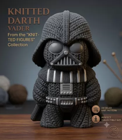 Knitted Darth Vader AMS Keychain option From the exclusive “Knitted Figures” Collection