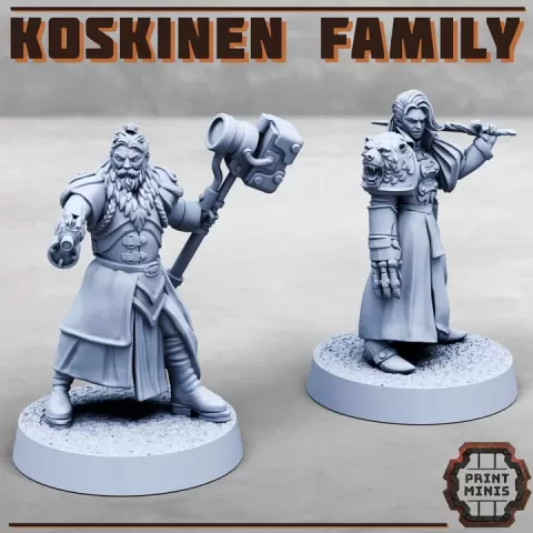 Koskinen Family - Noora and Eerik by Print Minis