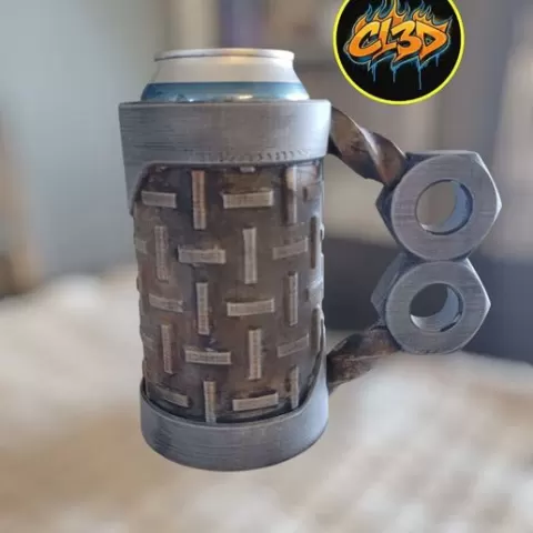 Diamond Deck Can Koozie - Nut Handle