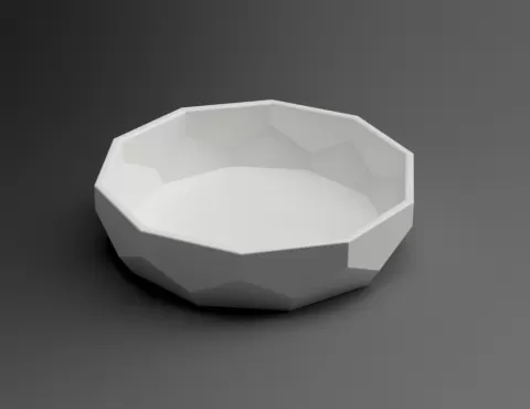 Low Poly Tray / Bowl