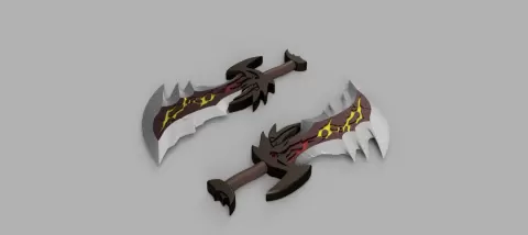 God of War Kratos Blades of Chaos (Greek Era) - RconR3D