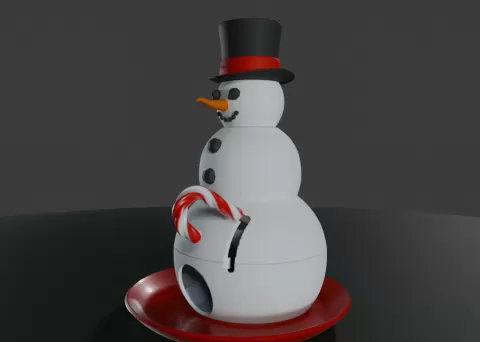Snowman Candy Dispenser - 3dmpro