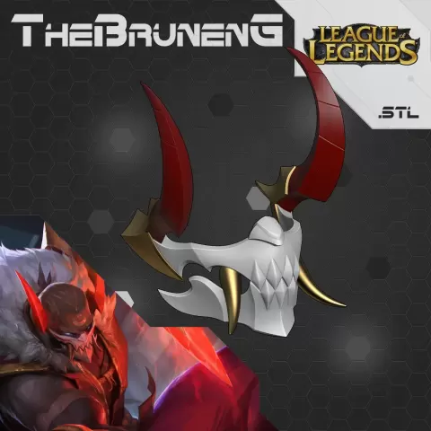 Pyke Blood moon mask League of Legends cosplay LOL - BrunenG