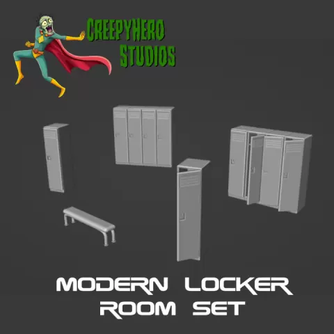 Modern Locker Room Set by Michael Crossman